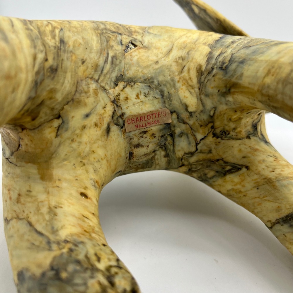 Vintage Crushed Oyster Shell Elephant‎ Figurines Mother and Baby - Home Decor - Picture 9 of 11